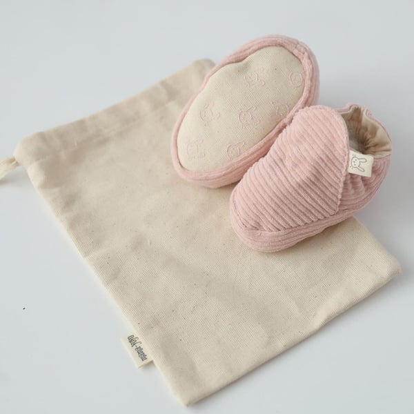 Mama Yoyo Kaydırmaz Kadife Patik Pembe