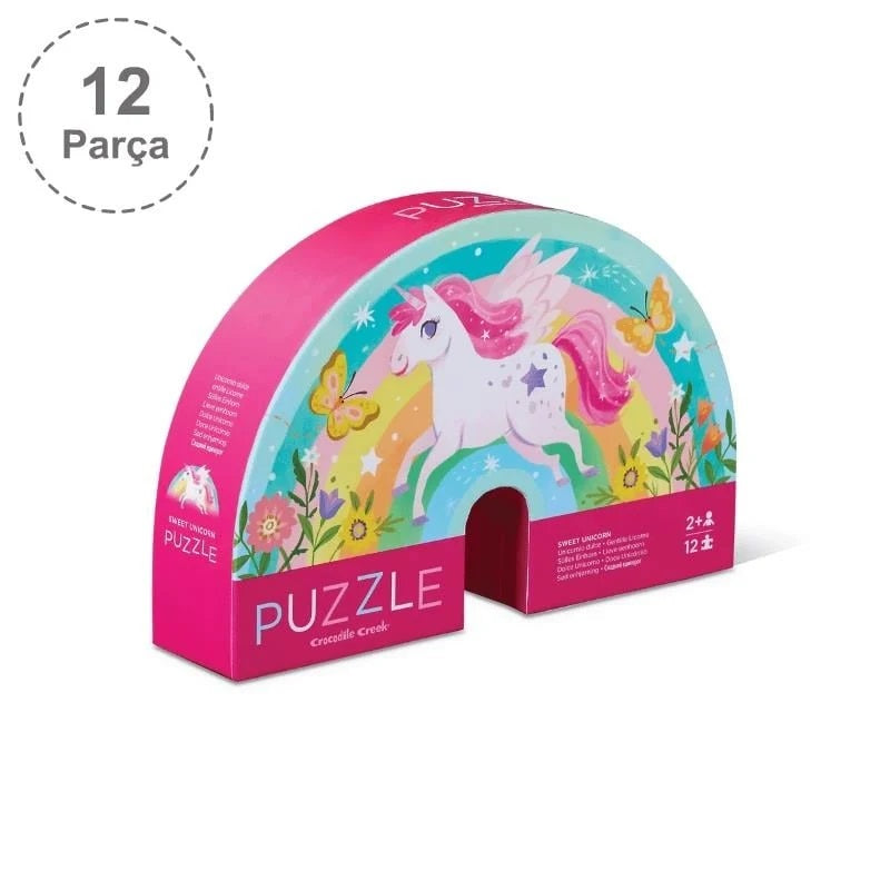 Crocodile Creek Dekoratif Puzzle 12 Parça - Sweet Unicorn