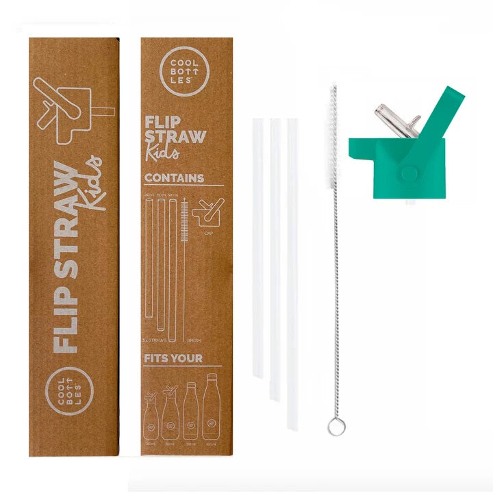 Cool Bottles Pipet Yedekleri Flip Straw Cap 260-350-500ml - Teal