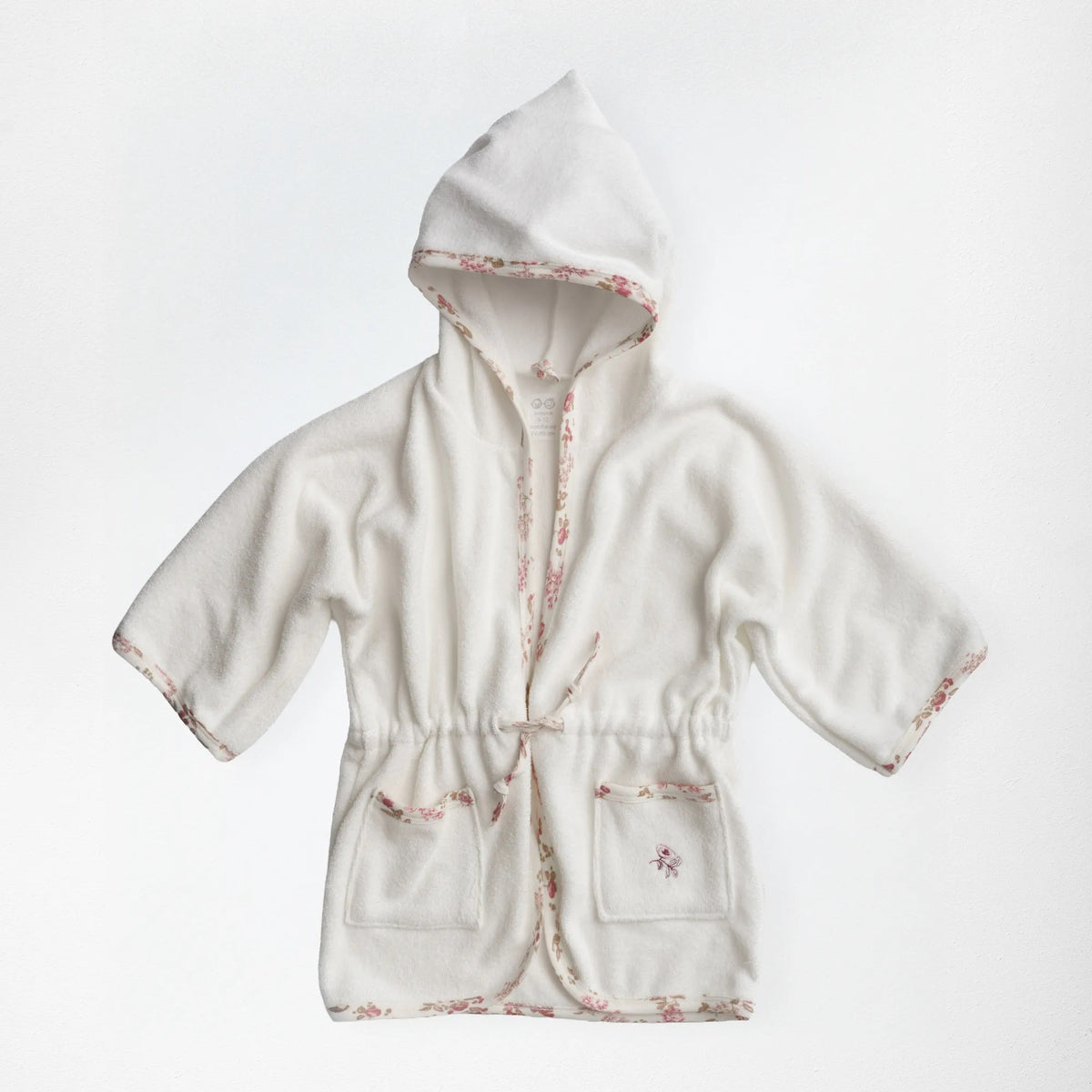 Andywawa Bebek Bornoz - Floral Dreams Ekru