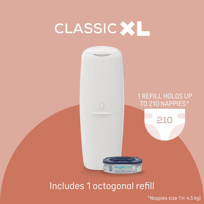 Angelcare Bebek Bezi Kovası -  1 Yedekli - Classic XL