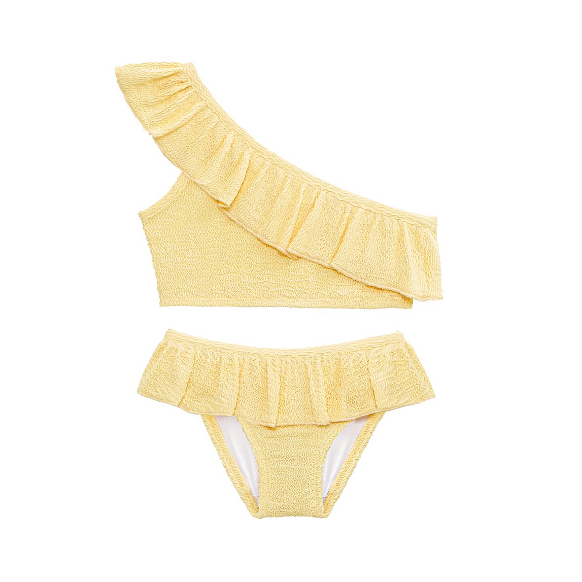 Sand Mother Kız Çocuk UPF 50+ Bikini Set - Butter Yellow Sarı