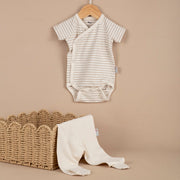 ChiMayys Baby Pure Bamboo 2'li Zıbın Patikli Set Unisex Ekru