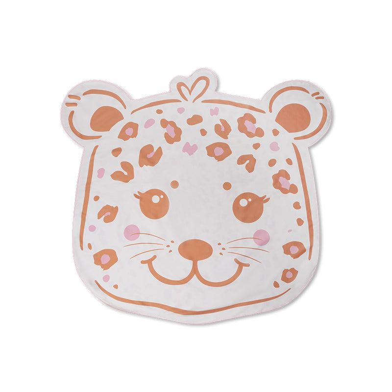 Swim Essentials Beige Leopard Shaped Plaj Havlusu Ekru