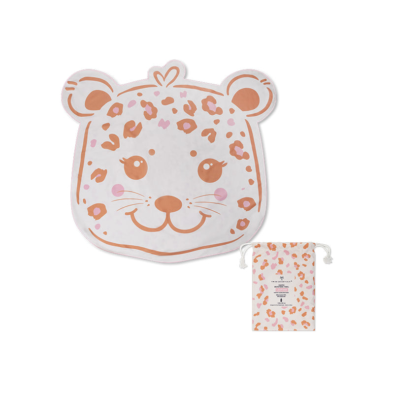 Swim Essentials Beige Leopard Shaped Plaj Havlusu Ekru