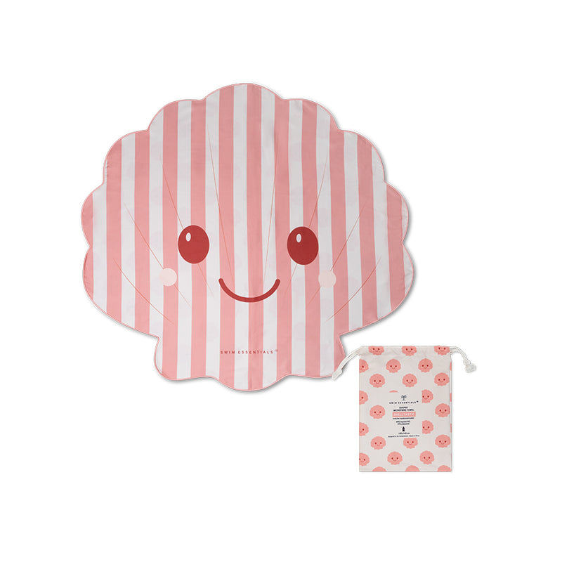Swim Essentials Shelltastic Shaped Plaj Havlusu Pembe