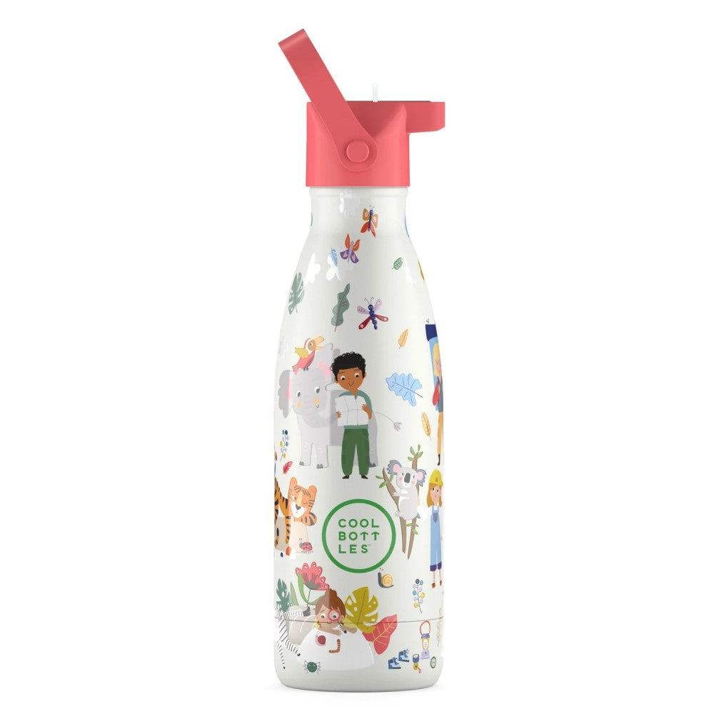 Cool Bottles Paslanmaz Çelik Suluk - The Kids Bottle Curious Explorers 350 ml