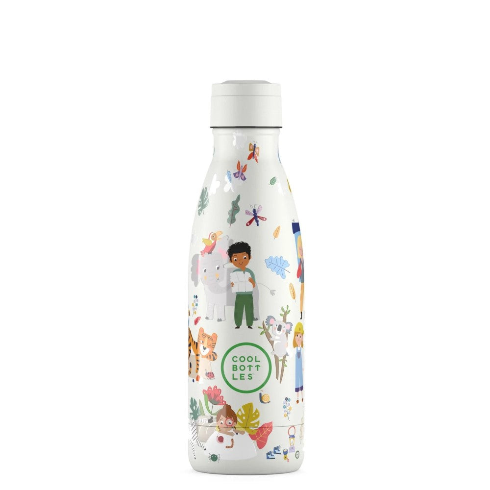 Cool Bottles Paslanmaz Çelik Suluk - The Kids Bottle Curious Explorers 350 ml - Görsel 2