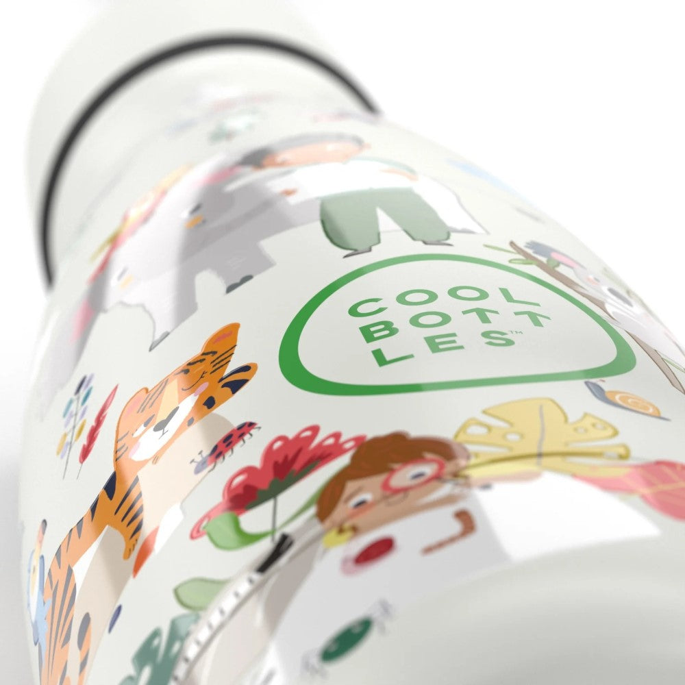 Cool Bottles Paslanmaz Çelik Suluk - The Kids Bottle Curious Explorers 350 ml - Görsel 3