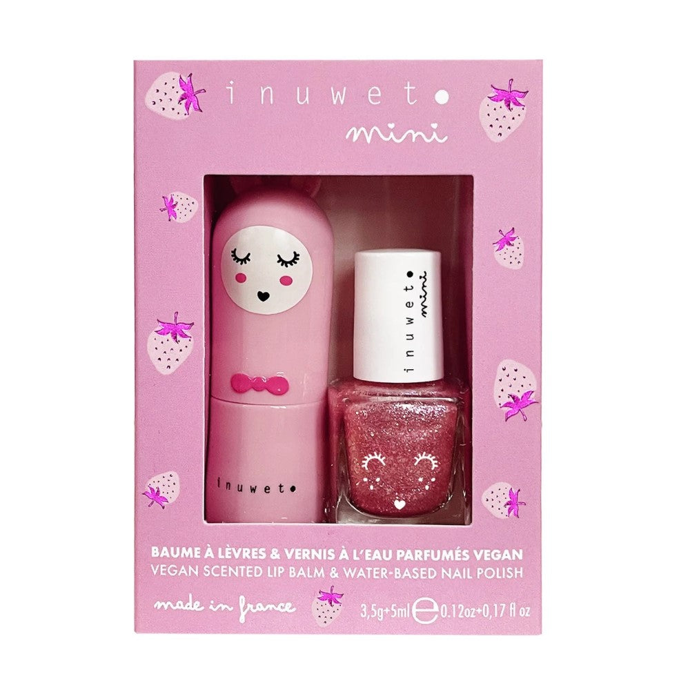 Inuwet Box Lip Balm ve Oje 2'li Set Pink Nail