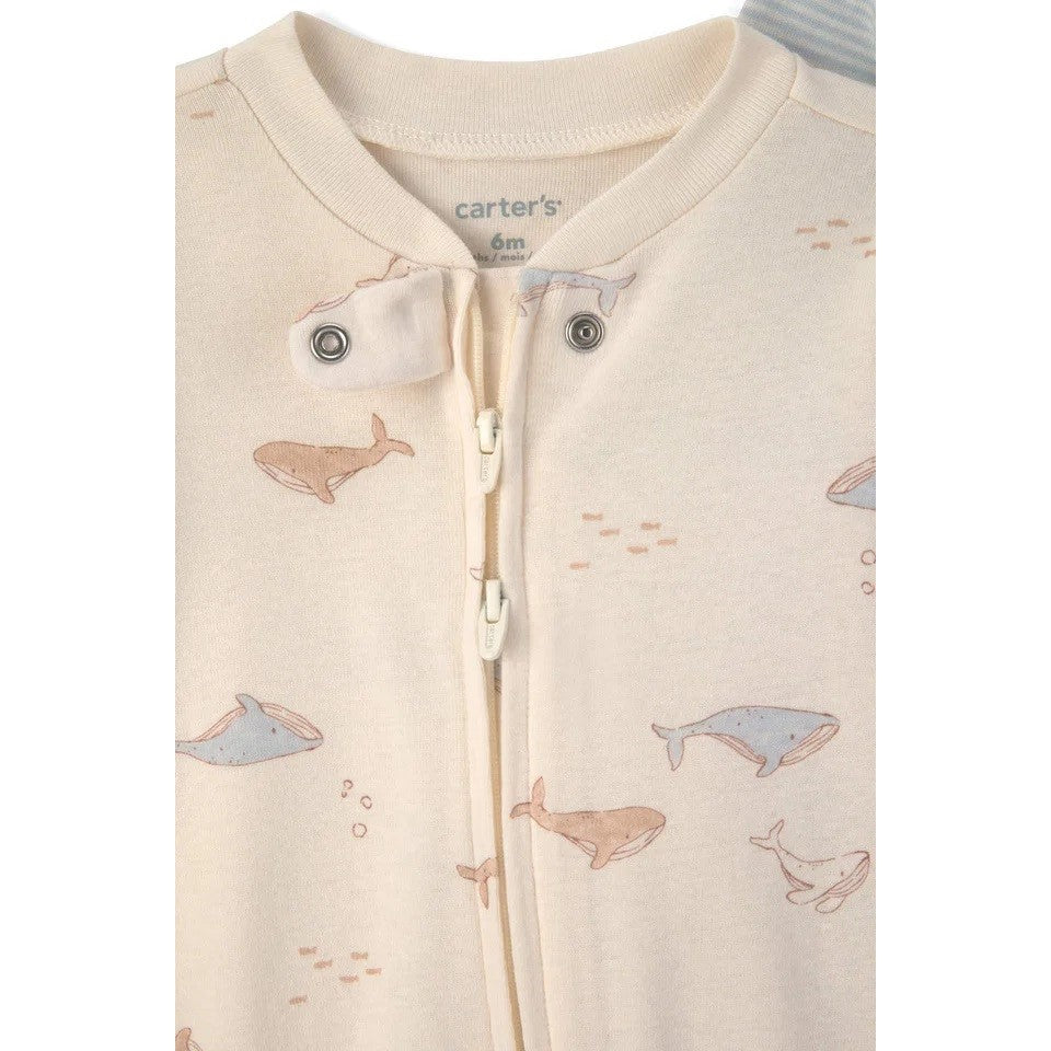 Carter's Erkek Bebek 2'li Tulum Set Mavi