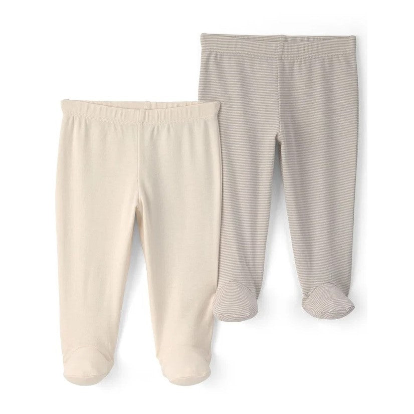 Carter's Erkek Bebek 2'li Patikli Pantolon Set Ekru