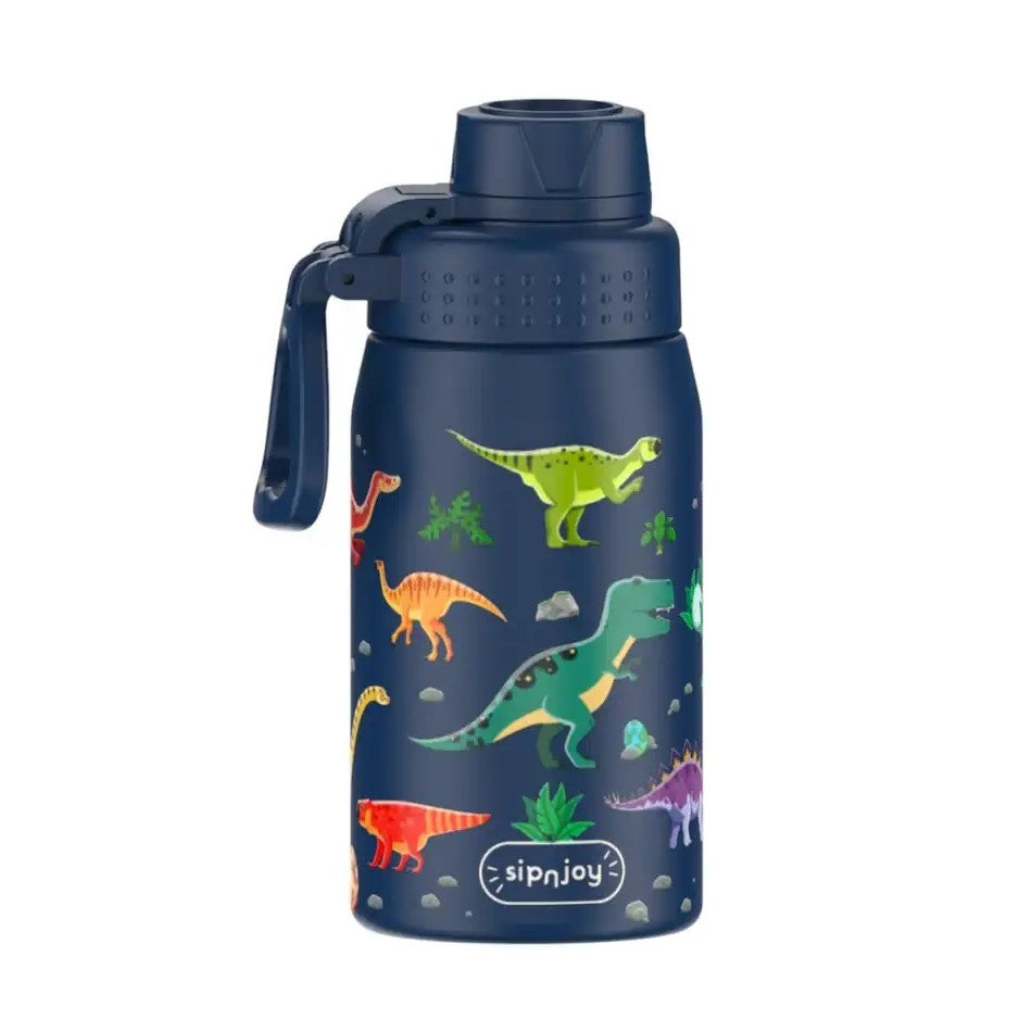 SipnJoy WideWonder Çocuk Su Termosu 420 ml - Dino Roar