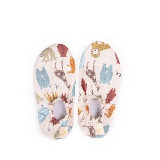 Miela Kids Erkek Çocuk Kaydırmaz Havuz/Deniz Patik - Jungle Ekru