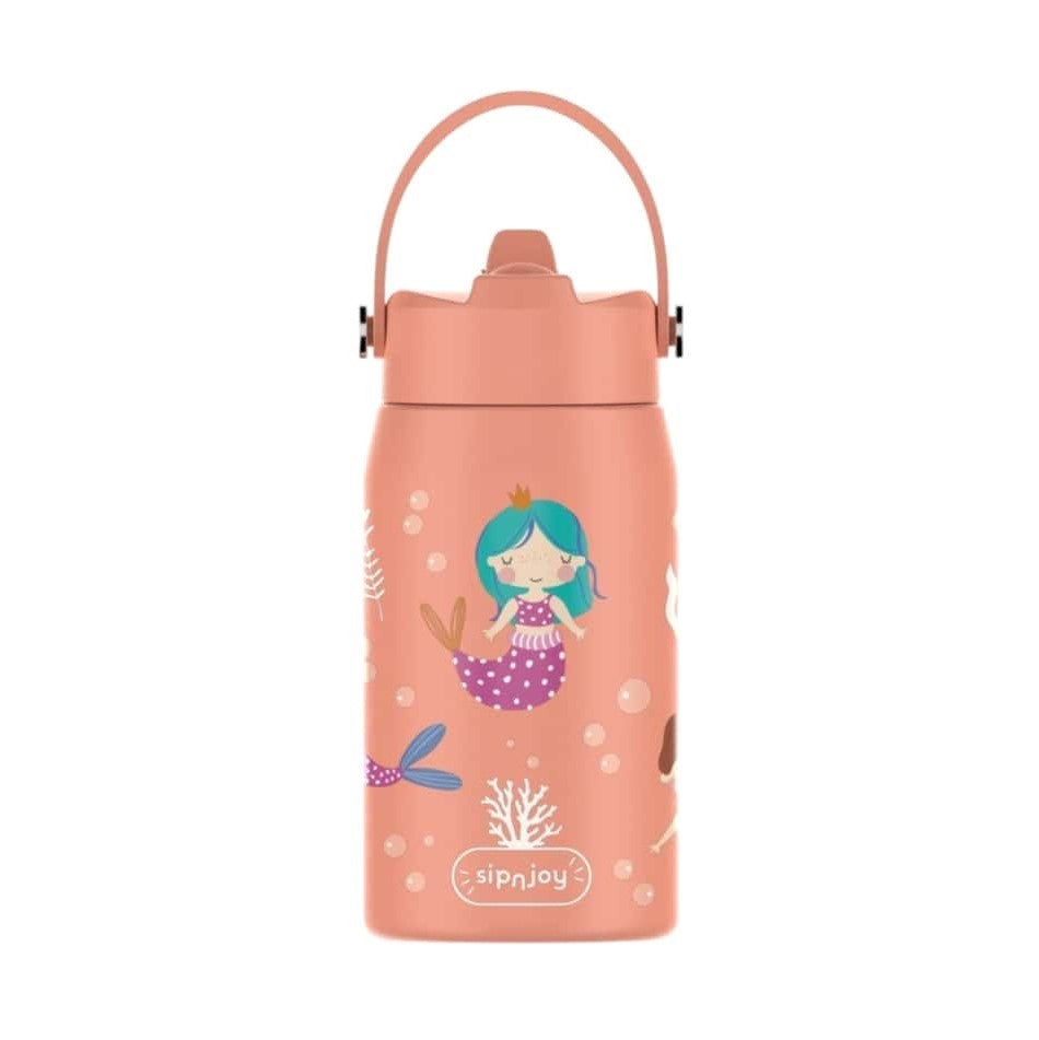SipnJoy Lil'Straw Çocuk Su Termosu 420 ml - Mermaid Dream