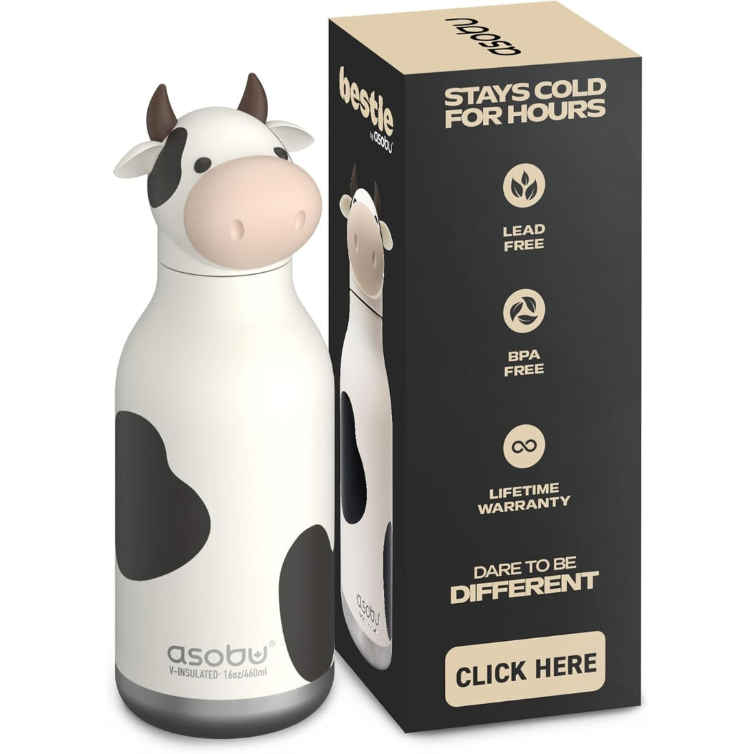 Asobu Bestie Bottle - Cow
