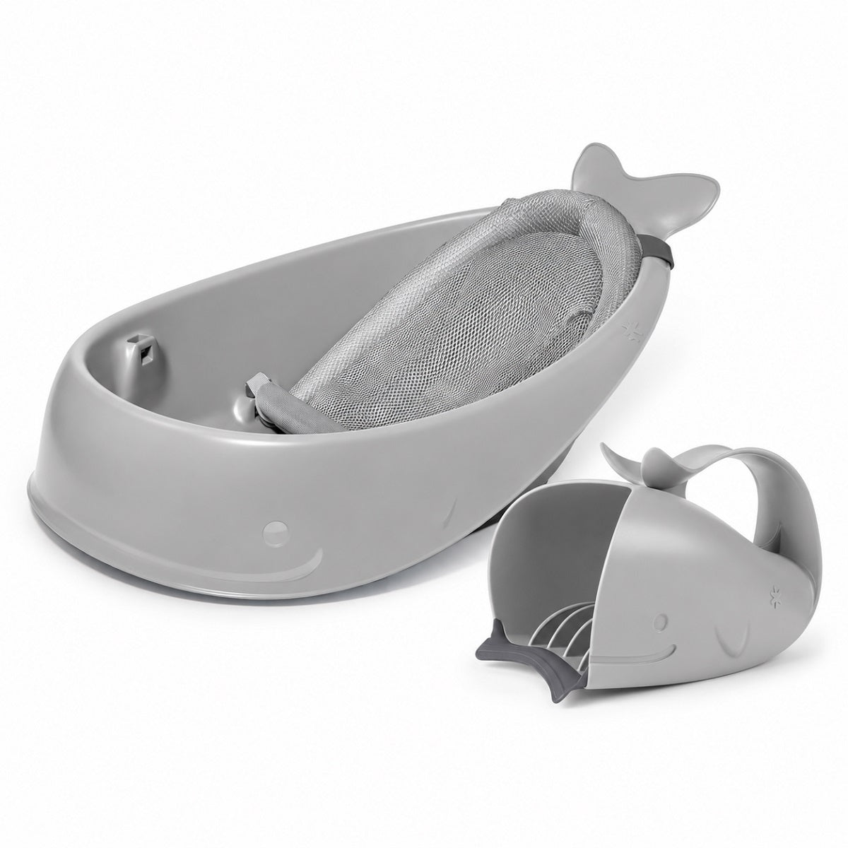 Skip Hop Moby 3´ü 1 Arada Akıllı Küvet & Durulama Kabı Set Gri