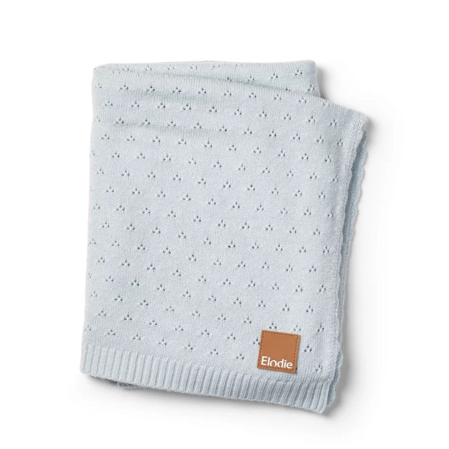 Elodie Details Battaniye Örgü Pointelle Bermuda Blue