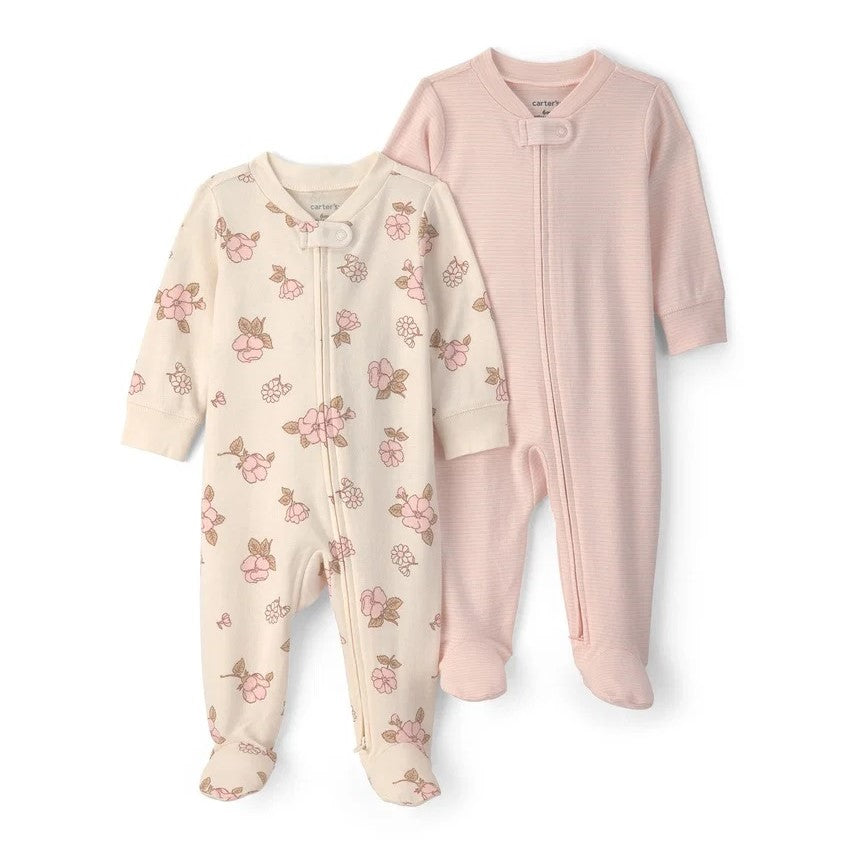 Carter's Kız Bebek 2'li Tulum Set Pembe