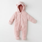 Andywawa Kışlık Kız Bebek Tulum Kozmonot Pramsuıt Welsoft Mon Petit Amour Pembe