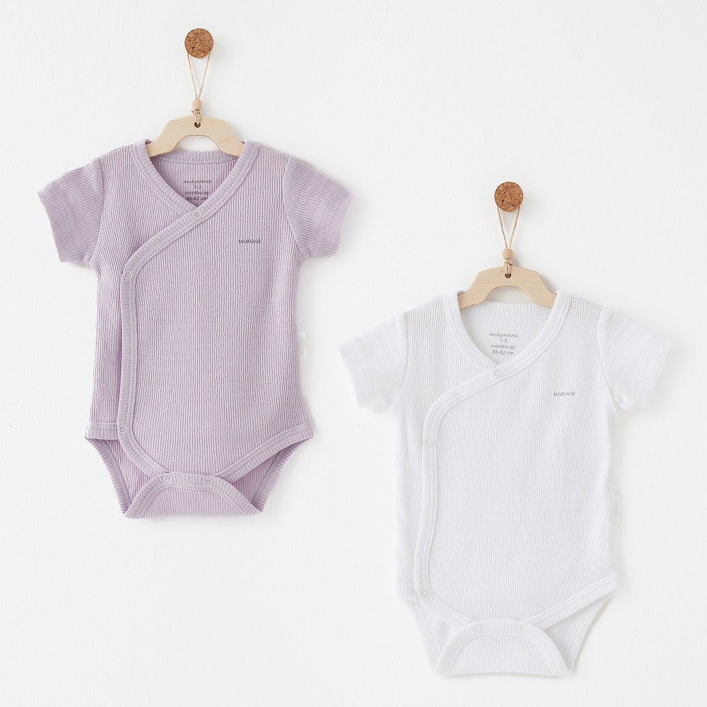 Andy Wawa Andywawa Yazlık Bebek Body 2'li Set - Special Modal Lila - Body,Tulum,Zıbın