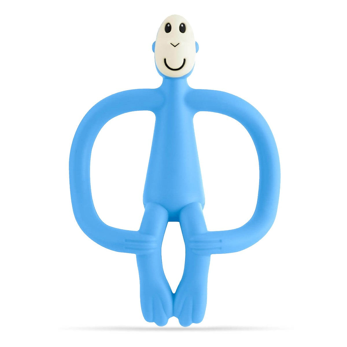 Matchstick Monkey Silikon Diş Kaşıyıcı Bebe Mavisi