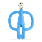 Matchstick Monkey Silikon Diş Kaşıyıcı Bebe Mavisi