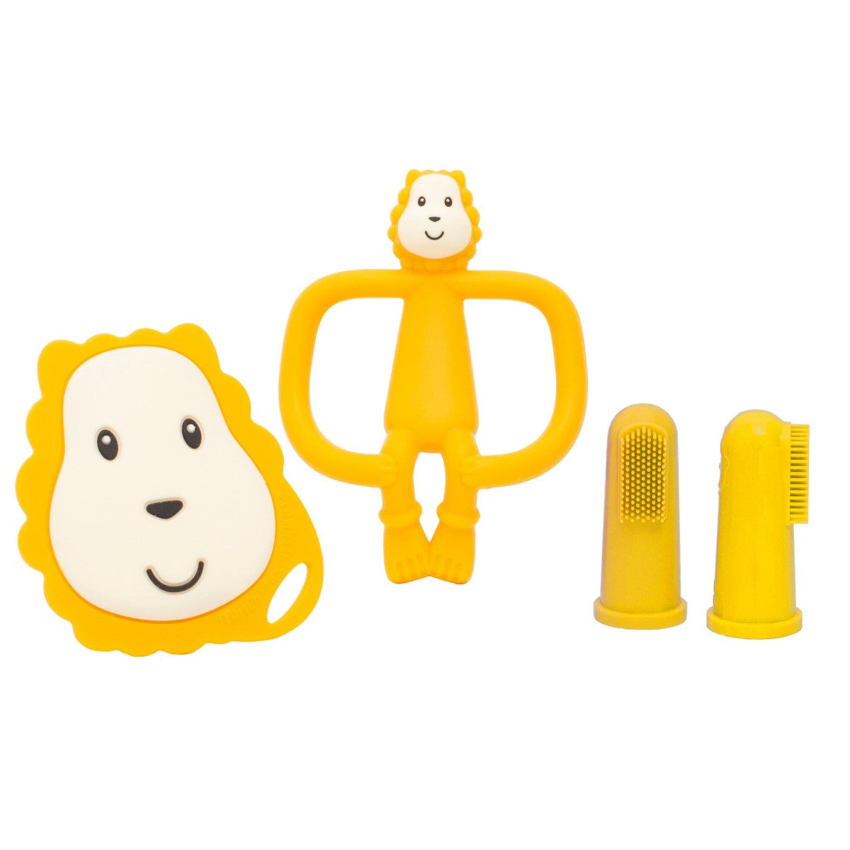 Matchstick Monkey İlk Dişlerim Silikon Diş Kaşıyıcı Başlangıç Seti - Lion