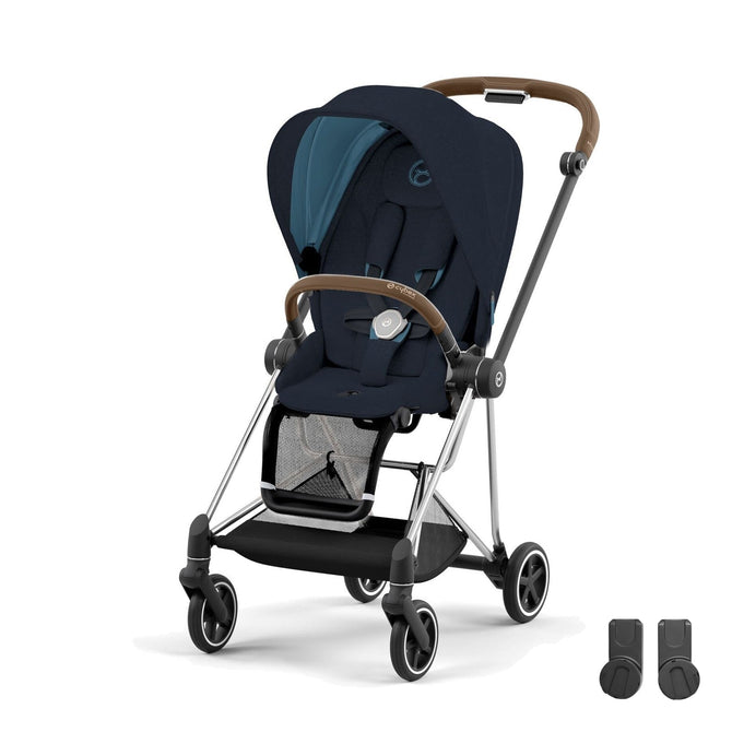 Cybex Mios Travel Sistem | Chrome Brown Midnight Blue & Aton Volcano Black