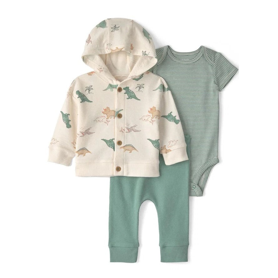 Carter's Erkek Bebek Hırkalı 3'lü Set Yeşil