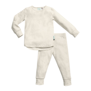 ErgoPouch Organik Pamuklu Uzun Pijama Takımı 2.0 Tog - Oatmeal Marle Ekru