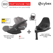Cybex Cloud T iSize Plus Mirage Grey + Baza - Oto Koltuğu