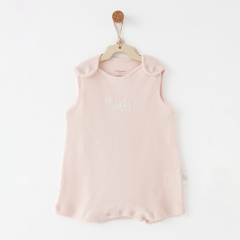 Andy Wawa Andywawa Kız Bebek Yazlık Romper Tulum Pembe - Body,Tulum,Zıbın