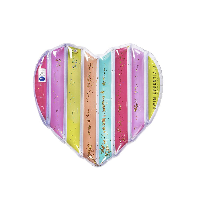 Swim Essentials Rainbow Heart Şişme Deniz ve Havuz Yatağı 150 cm