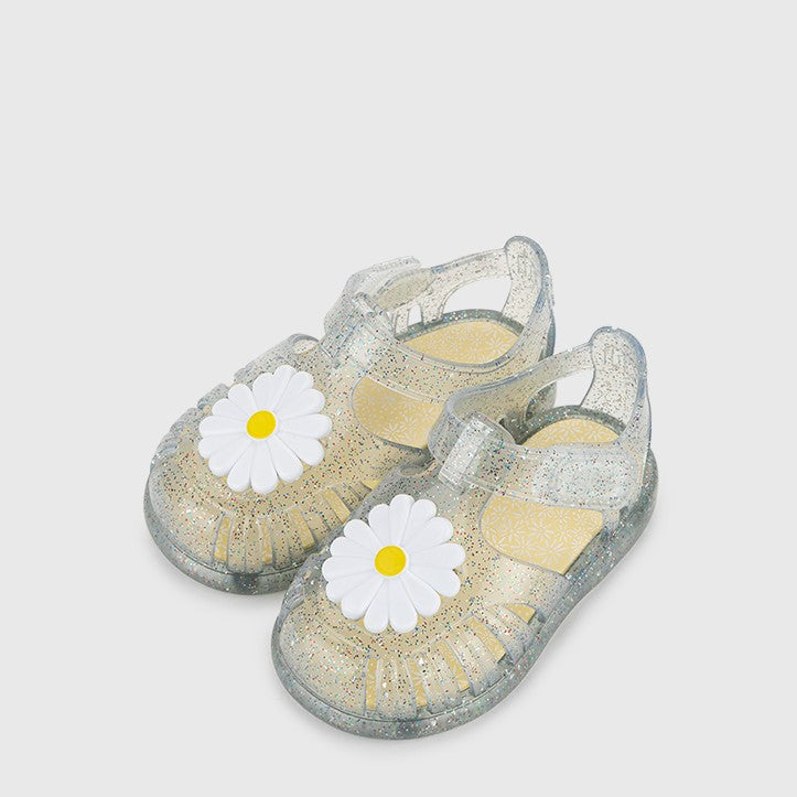 İgor Yazlık Çocuk Sandaleti Tobby Gloss Flor - Tr.Transparente Multi Glitter Açık Yeşil