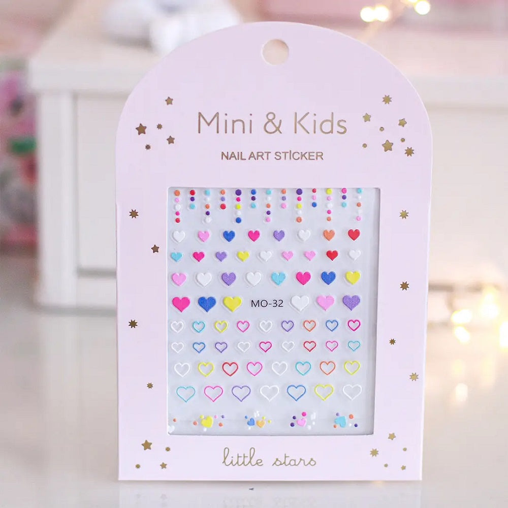 Mini & Kids Nail Sticker Hearts