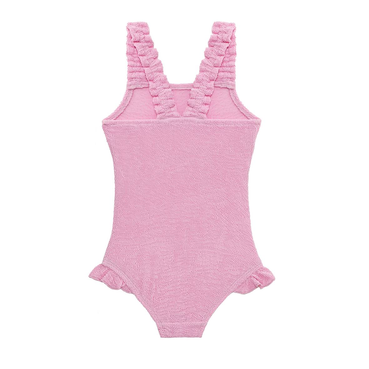 Sand Mother Kız Çocuk UPF 50+ Mayo - Pink Frosting Pembe