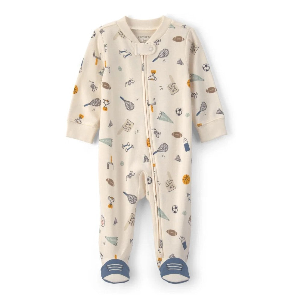 Carter's Erkek Bebek Tulum Ekru