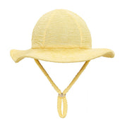 Sand Mother Kız Çocuk UPF 50+ Şapka  - Butter Yellow Sarı