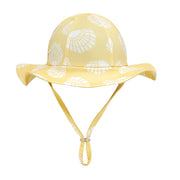 Sand Mother Kız Çocuk UPF 50+ Şapka  - Sunny Shells Sarı