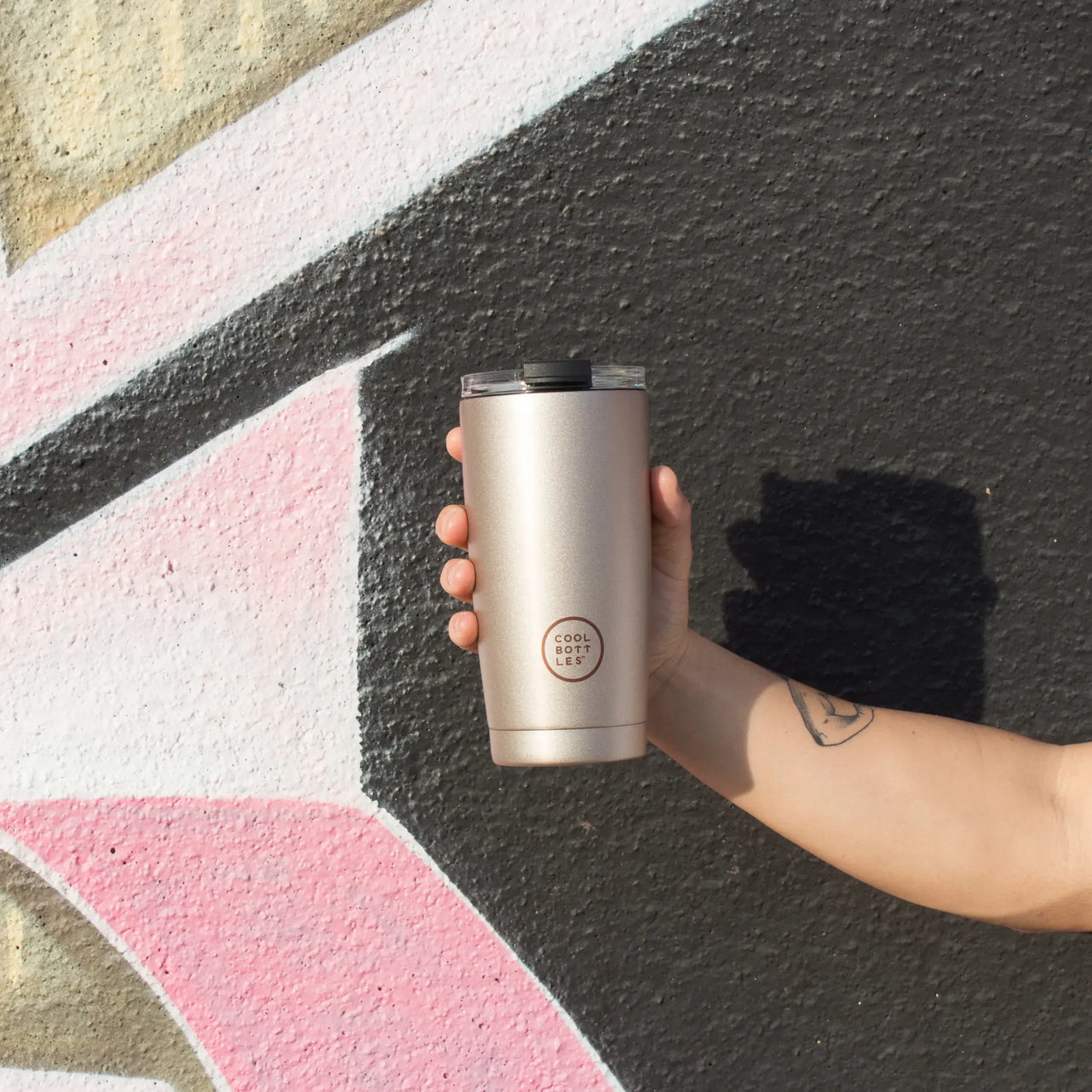 Cool Bottles Paslanmaz Çelik Bardak - The Tumbler Metallic Rose 550ml