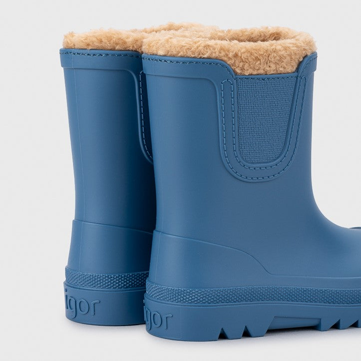 Igor Kürklü Çocuk Yağmur Botu Veerona Borrego - Azul Blue Mavi