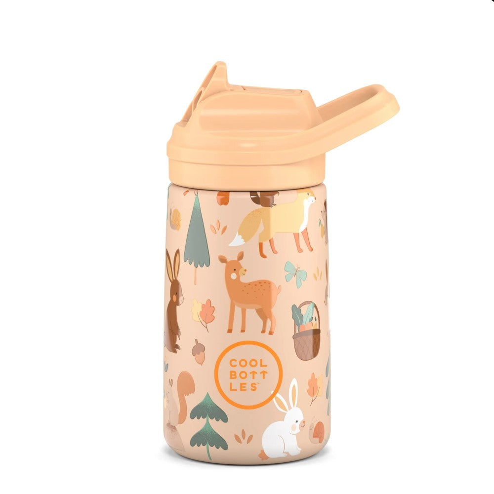 Cool Bottles Paslanmaz Çelik Suluk - The Kids Bottle Woodland Buddies 350 ml