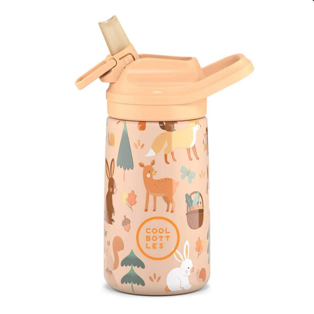 Cool Bottles Paslanmaz Çelik Suluk - The Kids Bottle Woodland Buddies 350 ml - Görsel 3
