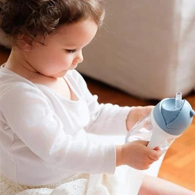 Beaba 300 Ml Şeffaf Pipetli Suluk Windy Blue - Görsel 3