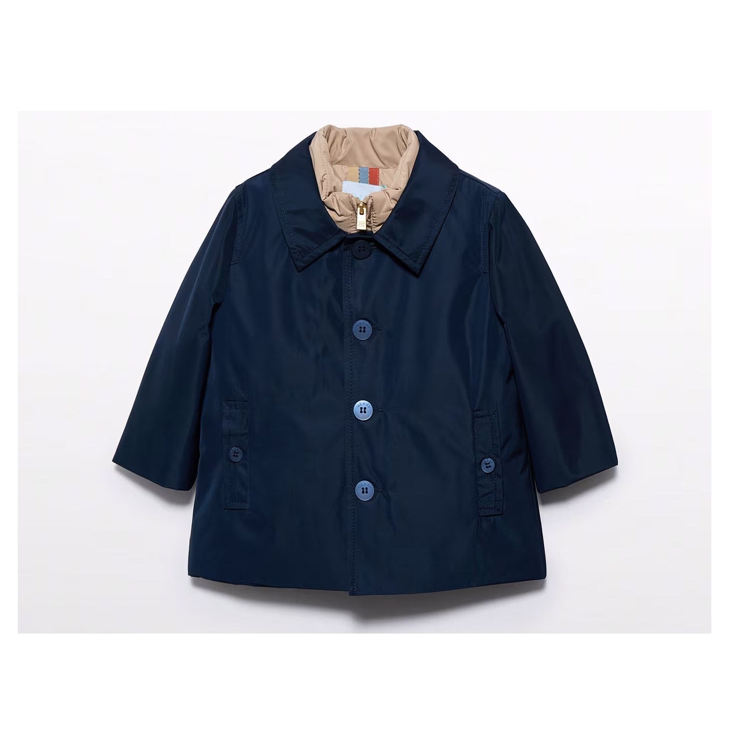 Abel Lula Erkek Trench Style Yelek Mont Set Lacivert