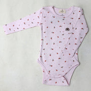 Adelie's Organik Pamuklu Uzun Kollu Body Pembe