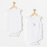 Andywawa Bebek Zıbın Takım 2'li  Set - Dinozor Ekru