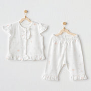 Andywawa Kız Bebek 2'li Takım  Set- Love Family Ekru