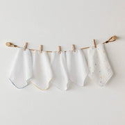 Andywawa  Penye Ağız Mendili 5'li - 20x20 cm Beyaz